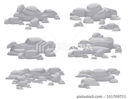 Stone vector design illustration isolated on white background Stone vector design illustration isolated on white background 101709751