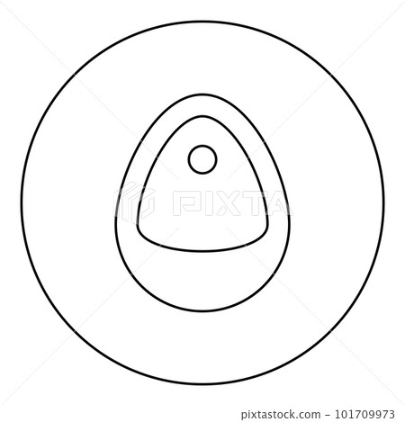 Urinal toilet men wc public restroom lavatory latrine gents pissoir icon in circle round black color vector illustration image outline contour line thin style 101709973