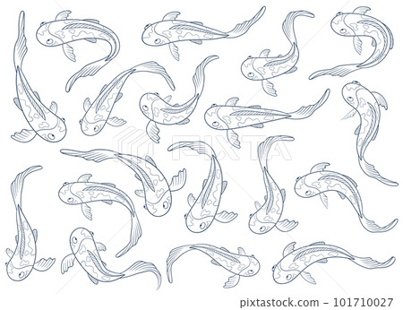 Fish vector design illustration isolated on white background 101710027