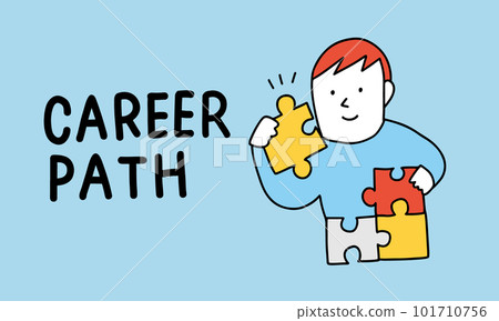 A person who think about his career path 一個用拼圖思考人生需要什麼的人 101710756