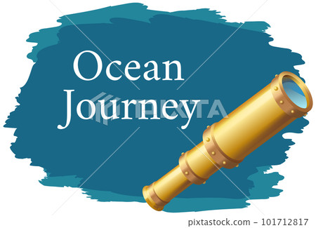 Sea adventures and ocean journey travel poster. Marine cruise travelling advertising placard 101712817