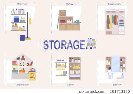 Storage Room Infographic 101713330