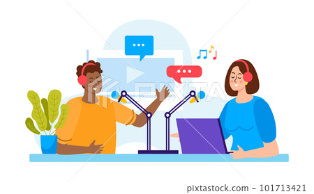 Flat Podcast Composition 101713421