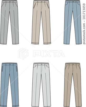 Mens business suit pants. Fashion CAD. 101713859