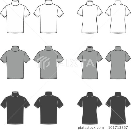 Mens and womens short sleeve turtleneck. 101713867
