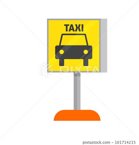 Flat Taxi Sign 101714215