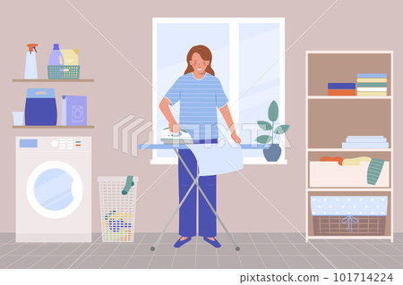 Laundry Room Interior Laundry Room Interior 101714224