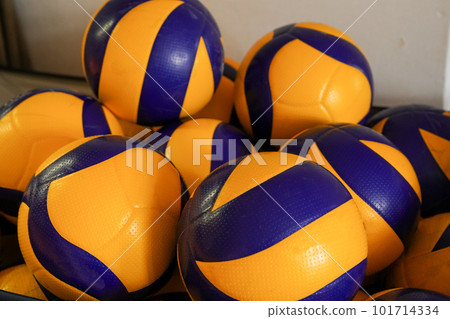 Plenty of balls for volleyball practice 101714334