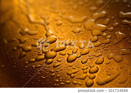 Beer Glass Condensation Texture Background, Cold Wine Bottle Mockup Pattern, Abstract Generative Ai Illustration 101714898