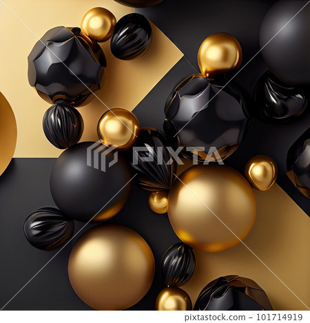 Black Gold Balloon Mockup, Black Friday Banner, Balloons Texture Background Abstract Generative AI Illustration Black Gold Balloon Mockup, Black Friday Banner, Balloons Texture Background Abstract Generative AI Illustration 101714919
