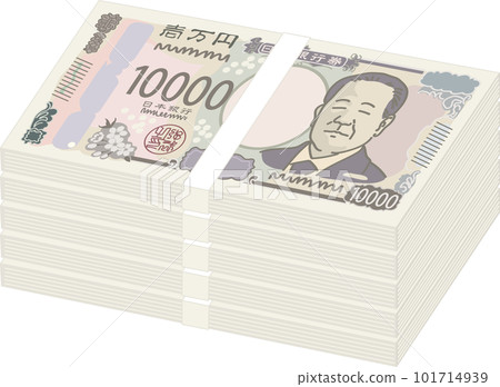 一捆 10,000 日元鈔票_500 萬日元 101714939