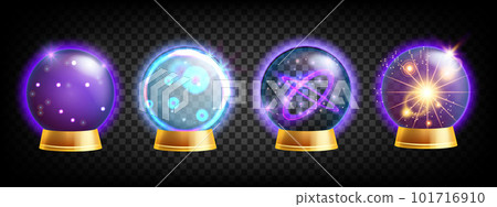 3D magic ball set, vector future teller kit 101716910