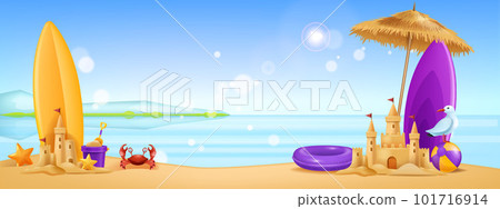 3D beach background 3D beach background 101716914