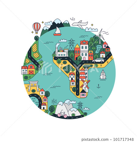 Earth Day Planet Map Earth Day Planet Map 101717348