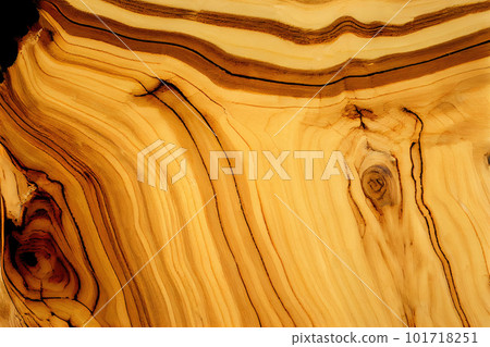 Olive Wood Texture Background, Solid Wooden Waves Pattern, Vintage Painting, Abstract Generative AI Illustration 101718251