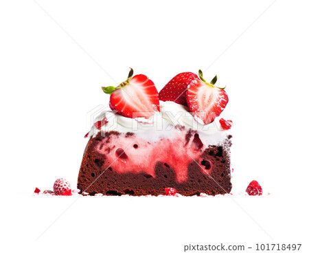 Strawberry Cheesecake, Cheesecake Pastry, Cream Cheese Dessert, Abstract Generative AI Illustration Strawberry Cheesecake, Cheesecake Pastry, Cream Cheese Dessert, Abstract Generative AI Illustration 101718497