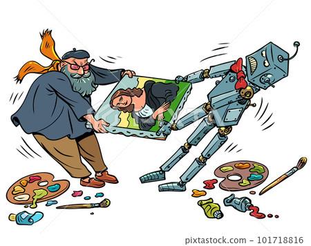 The technological future is coming. Fight for copyright. Artificial intelligence vs artists The technological future is coming. Fight for copyright. Artificial intelligence vs artists 101718816