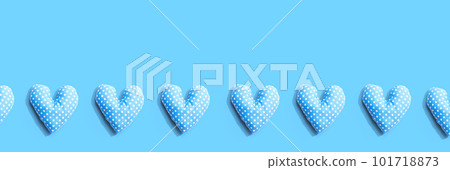 Appreciation theme with handmade heart cushions Appreciation theme with handmade heart cushions 101718873