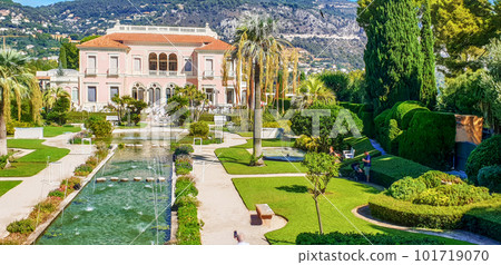 French part of Villa and gardens Ephrussi de Rothschild in Saint-Jean-Cap-Ferrat Villa French part of Villa and gardens Ephrussi de Rothschild in Saint-Jean-Cap-Ferrat Villa 101719070