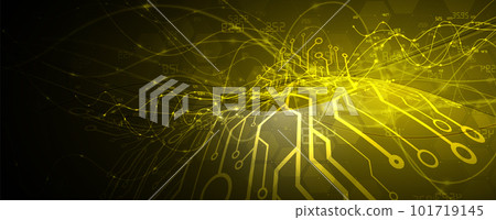Abstract Artificial intelligence. Cloud computing. Machine learning. Technology web background. Virtual concept 101719145