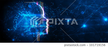 Abstract Artificial intelligence. Cloud computing. Machine learning. Technology web background. Virtual concept Abstract Artificial intelligence. Cloud computing. Machine learning. Technology web background. Virtual concept 101719156