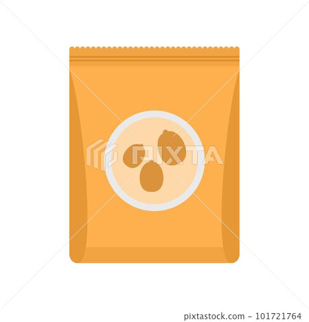 Peanut pack icon. Flat illustration of peanut pack vector icon for web isolated on white 101721764