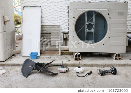 Eco Cute outdoor unit fan motor failure replacement repair Eco Cute outdoor unit fan motor failure replacement repair 101723093