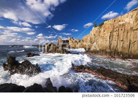 Tojinbo rocks and waves 101723506