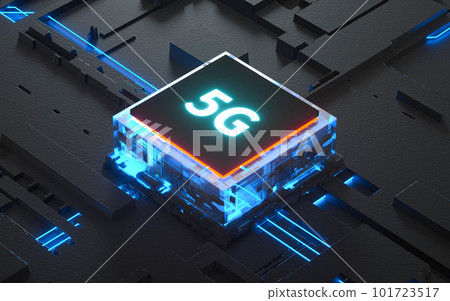 智能科技芯片5G渲染圖 101723517