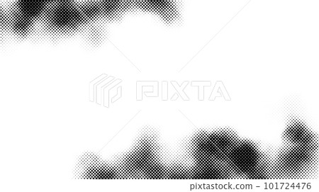 Halftone smoke frame texture. Black and white dotted fog or smog background. Comic style design element for banners, collages, posters. Monochrome grunge wallpaper. Vector Halftone smoke frame texture. Black and white dotted fog or smog background. Comic style design element for banners, collages, posters. Monochrome grunge wallpaper. Vector 101724476