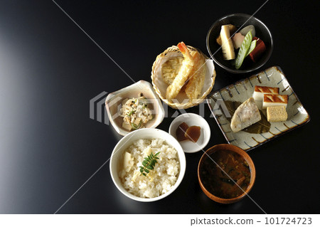 筍飯、燉菜、天婦羅、套餐、京都料理、禦萬菜、時令料理 101724723