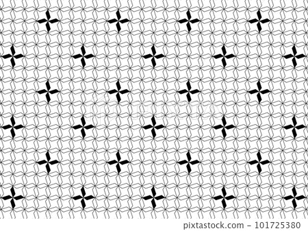 Creative Japanese pattern _ diagonally arranged windmill seamless pattern background 1 _ monochrome 101725380