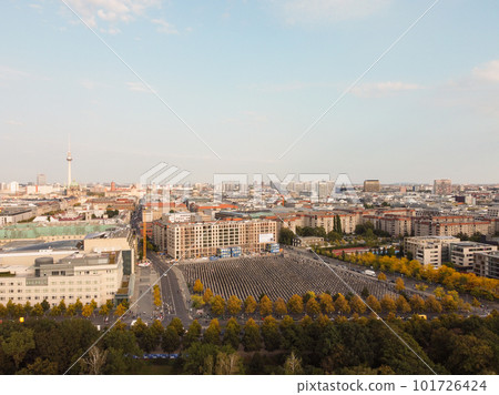 Berlin cityscape with Berlin cathedral and Television tower, Germany 101726424