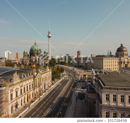 Berlin cityscape with Berlin cathedral and Television tower, Germany Berlin cityscape with Berlin cathedral and Television tower, Germany 101726436