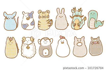 cute zodiac illustration cute zodiac illustration 101726784