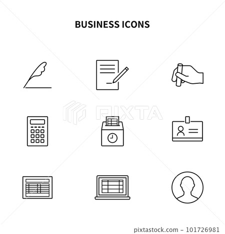Simple icon set | Business, general affairs, labor, accounting Simple icon set | Business, general affairs, labor, accounting 101726981