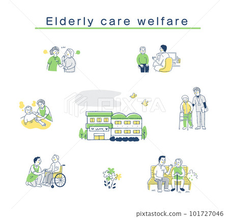 Various care welfare image sets 101727046