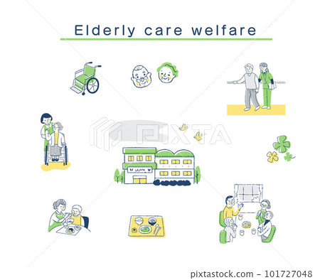 Various care welfare image sets 101727048