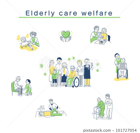 Various care welfare image sets Various care welfare image sets 101727054