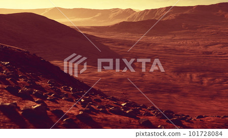 Beautiful sand dunes in the Sahara desert at sunset Beautiful sand dunes in the Sahara desert at sunset 101728084