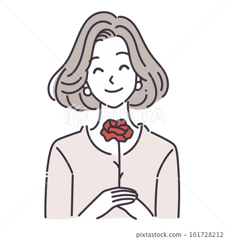 母親節康乃馨花束花束玫瑰花植物紅色媽媽禮物禮物祝福謝謝心情 101728212