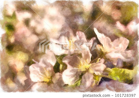 Apple blossom digital painting Apple blossom digital painting 101728397