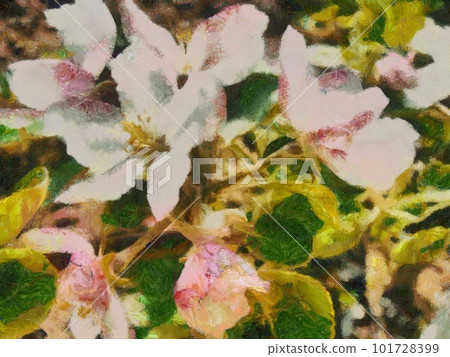 Apple blossom digital painting 101728399