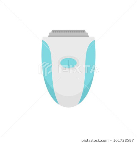 Woman electric razor icon. Flat illustration of woman electric razor vector icon for web isolated on white Woman electric razor icon. Flat illustration of woman electric razor vector icon for web isolated on white 101728597