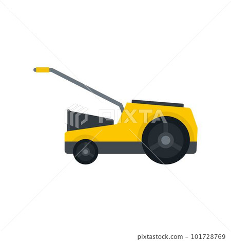 Lawn mower icon. Flat illustration of lawn mower vector icon for web isolated on white 101728769