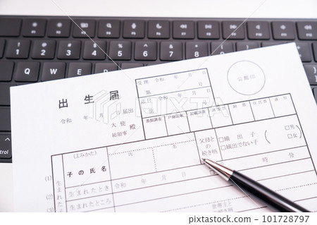 少子化對策結婚登記及出生登記申請書 少子化對策結婚登記及出生登記申請書 101728797