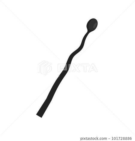 Burned match icon. Flat illustration of burned match vector icon for web isolated on white 101728886