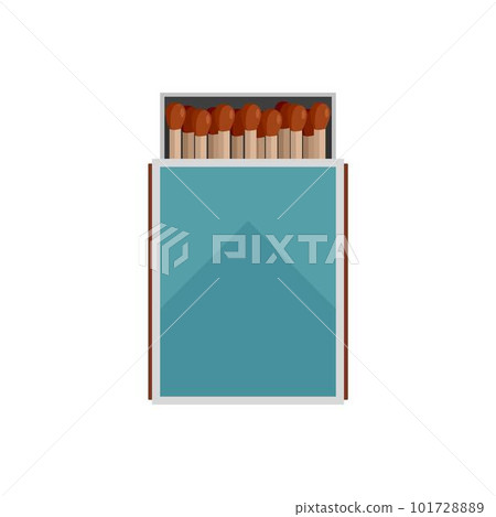 Open matches box icon. Flat illustration of open matches box vector icon for web isolated on white Open matches box icon. Flat illustration of open matches box vector icon for web isolated on white 101728889
