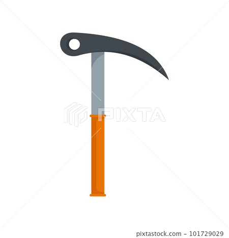 Hand hiking hook icon. Flat illustration of hand hiking hook vector icon for web isolated on white Hand hiking hook icon. Flat illustration of hand hiking hook vector icon for web isolated on white 101729029