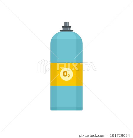 Oxigen spray icon. Flat illustration of oxigen spray vector icon for web isolated on white Oxigen spray icon. Flat illustration of oxigen spray vector icon for web isolated on white 101729034